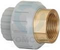 Муфта разборная ХПВХ/латунь (PVC-C) с внутренней резьбой