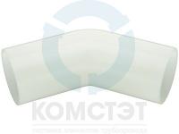 Угол ПВДФ стыковой 063х45°, PN16, FIP
