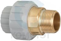 Муфта разборная ХПВХ/латунь НР 025х3/4", EPDM, PN16, FIP