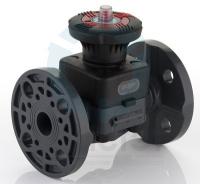 Мембранный клапан ПВХ фланцевый 020 DN15, EPDM, PN10, FIP