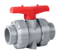 Кран шаровый ХПВХ муфтовый 025 IND, PTFE-FPM, PN16, WF
