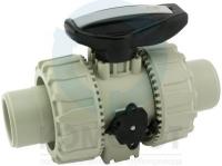 Кран шаровый PP-H втулочный 032, PTFE-FPM, PN10, FIP