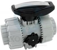 Кран шаровый ХПВХ муфтовый 025, PTFE-EPDM, PN16, FIP