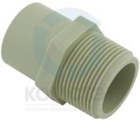 Муфта PP-H стыковая переходная НР 020х1/2", PN10, FIP