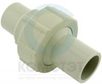 Муфта разборная PP-H стыковая короткая 040, FPM, PN10, FIP