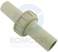 Муфта разборная PP-H стыковая удлиненная 025, EPDM, PN10, FIP